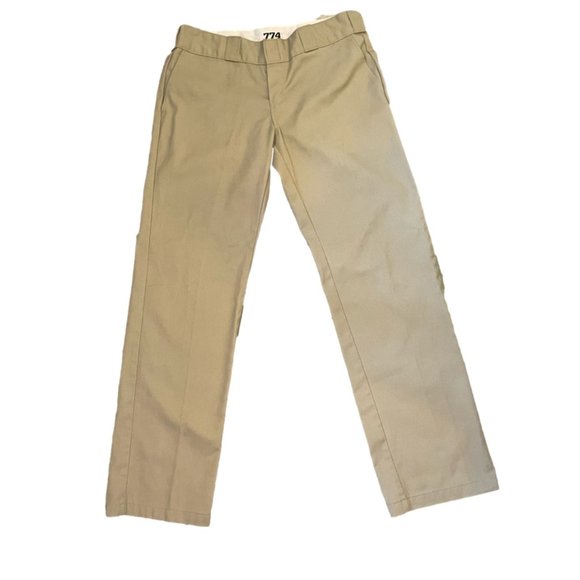 Dickies Women's Original 774 Work Pant Wrinkle And Stain Resistance Khaki 4 Reg - Picture 8 of 13